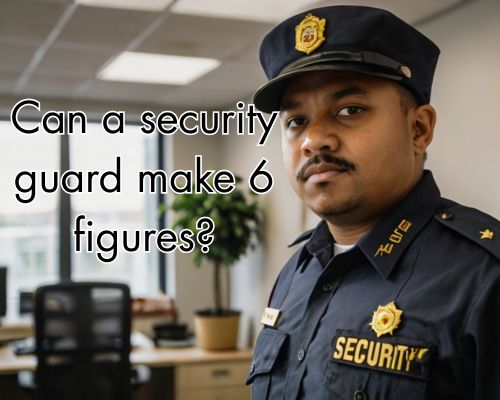 An officer in protective stance, eyes alert.