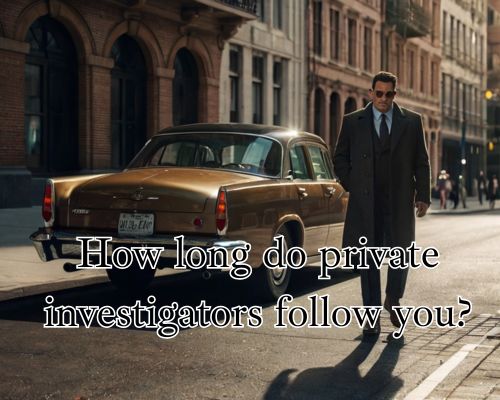 a private investigator following someone